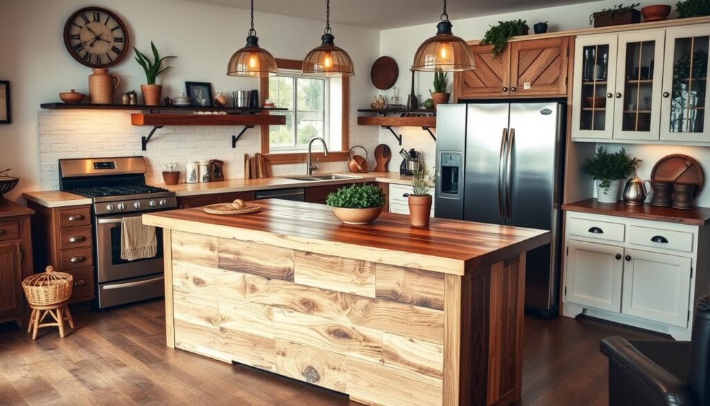 Benefits of reclaimed wood kitchen islands