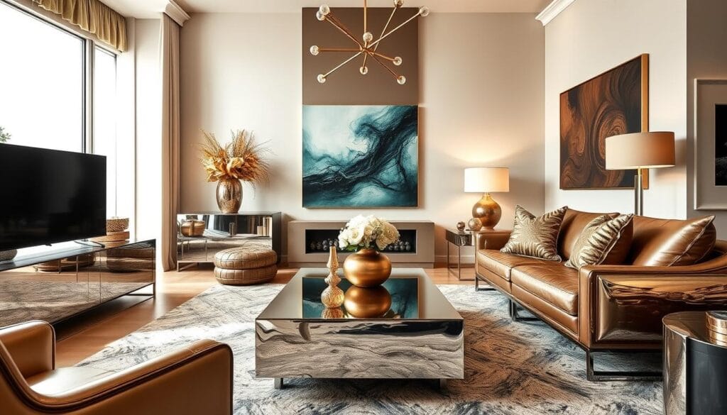 creating contrast with metals