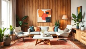 decorative elements in mid-century modern home decor