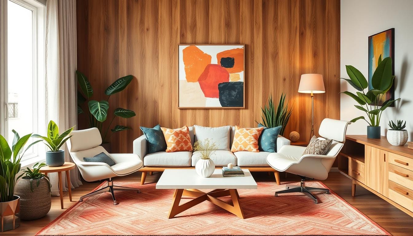 decorative elements in mid-century modern home decor