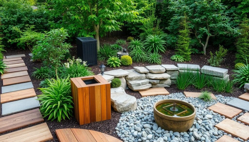 incorporating eco-friendly materials in sustainable garden design