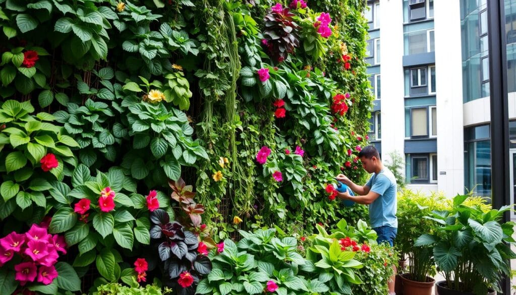 maintaining vertical gardens