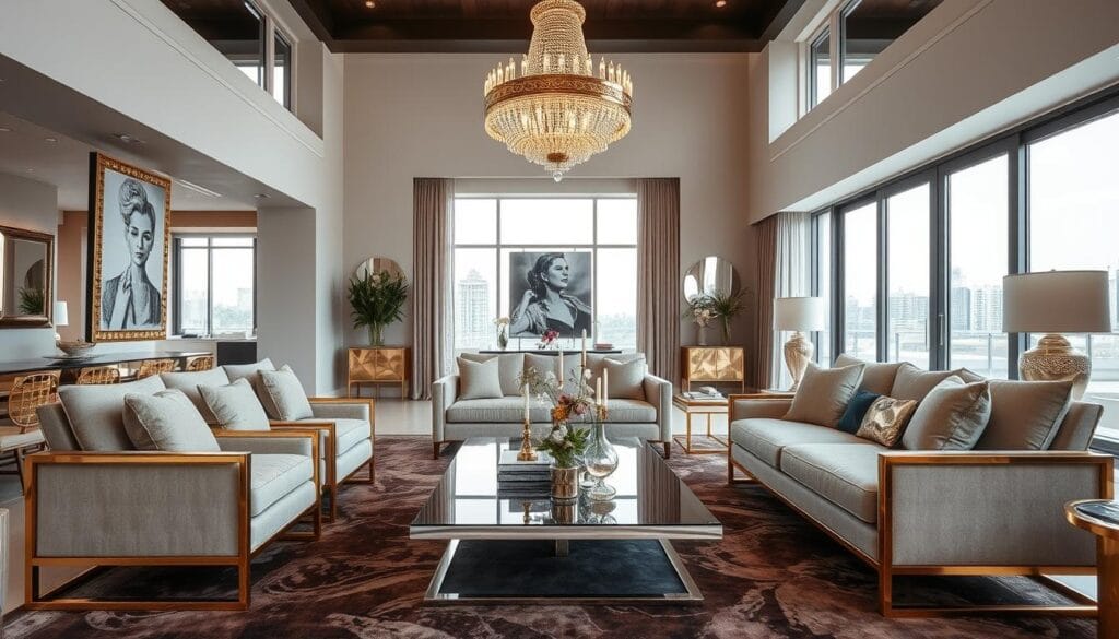 metallic furniture trends