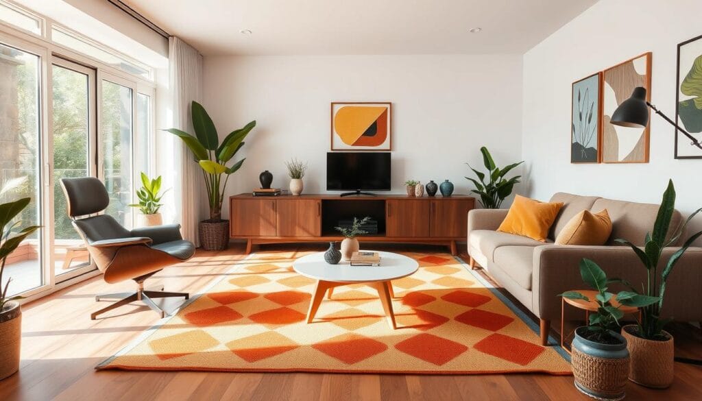 mid-century modern design characteristics
