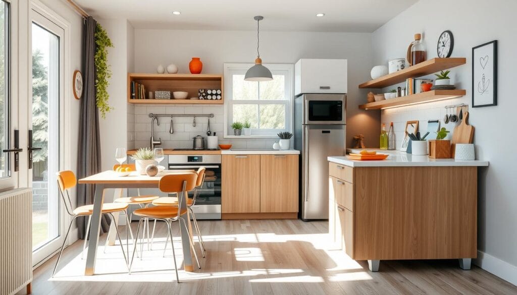 multipurpose furniture in small kitchens