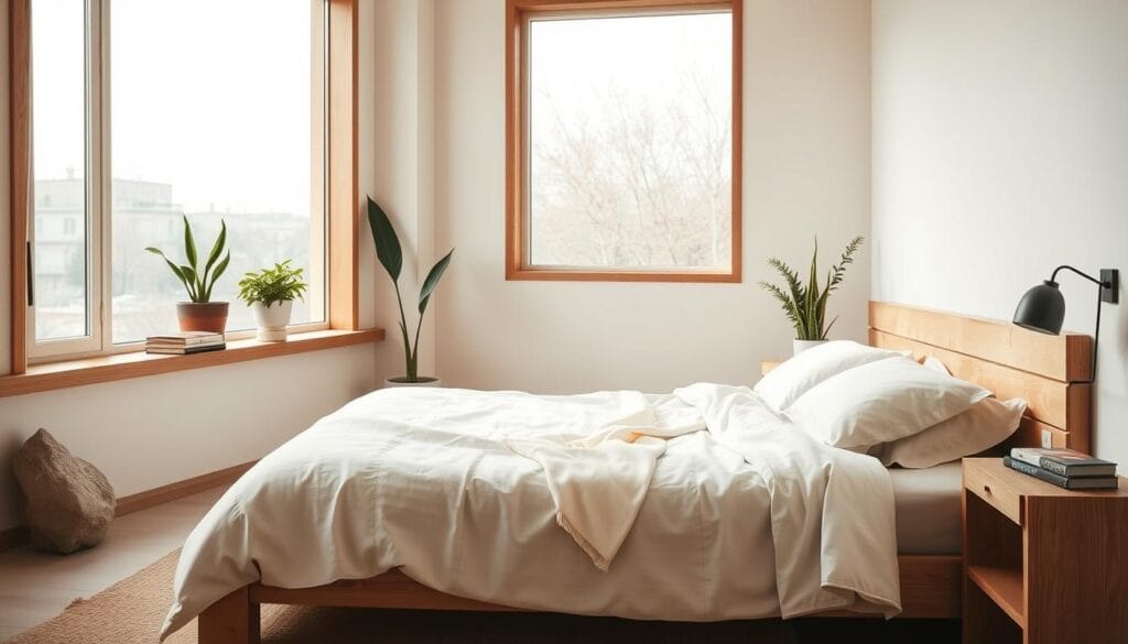 natural elements in minimalist bedroom design