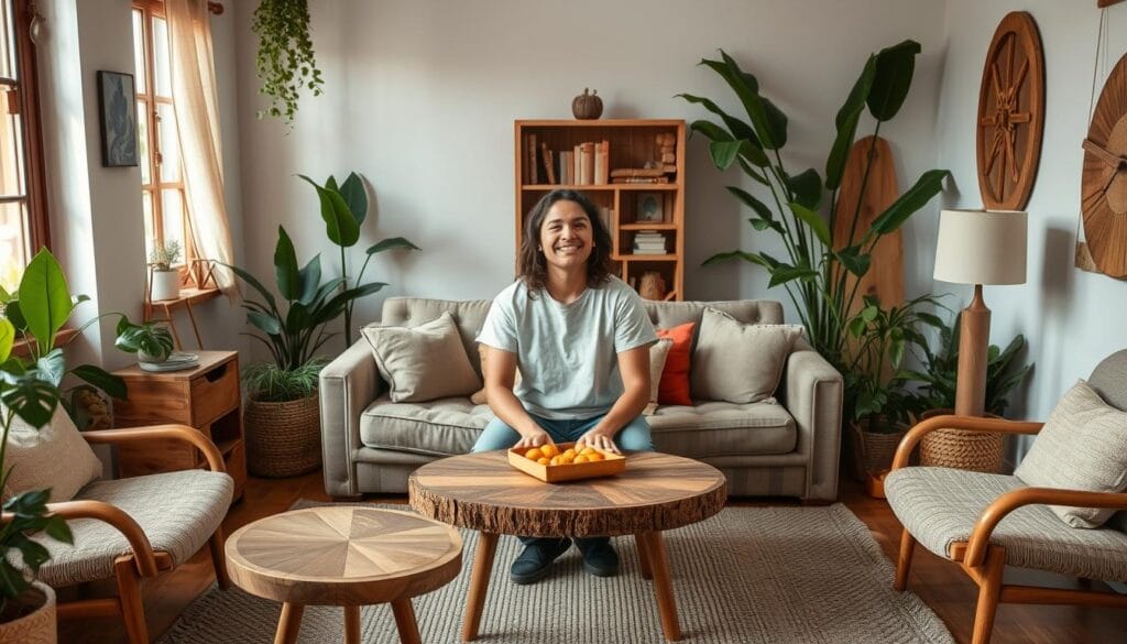 researching furniture manufacturers for sustainable living room furniture