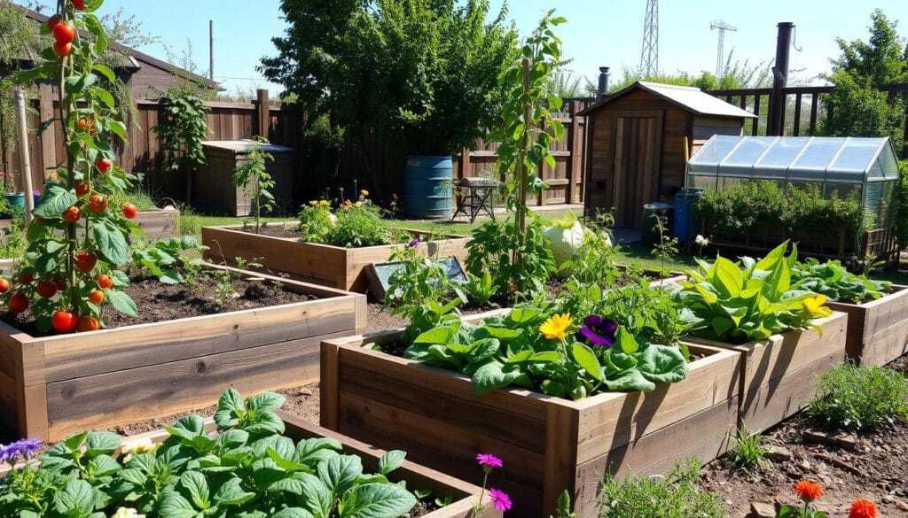 sustainable vegetable garden