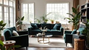 sustainable velvet furniture