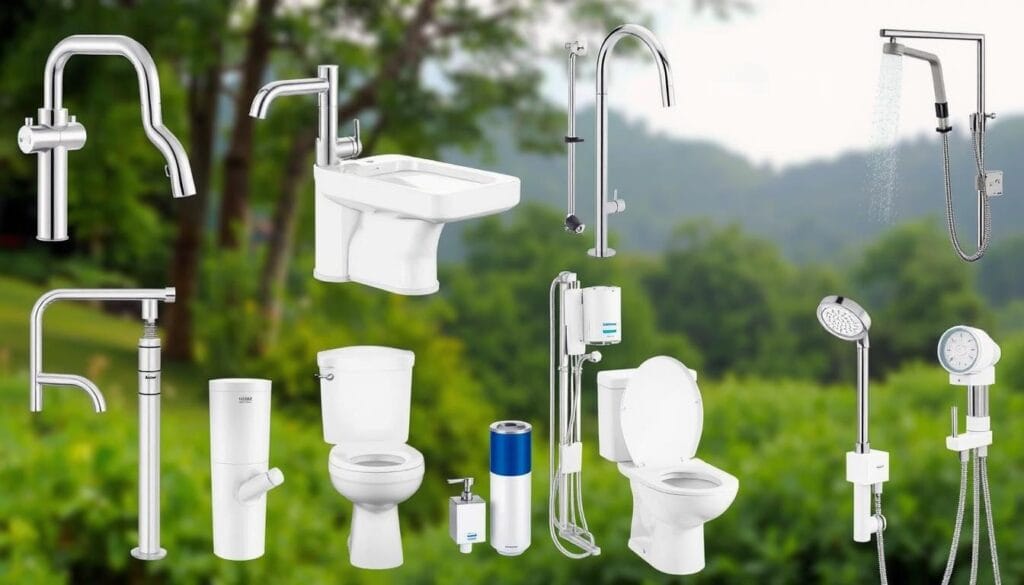 types of water fixtures