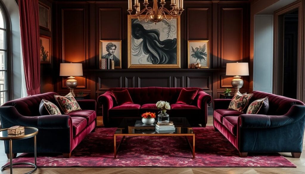 velvet furniture